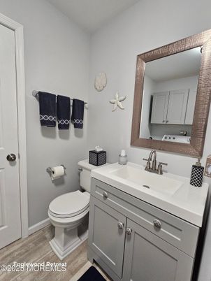 Bathroom, Interior, Wood Texture Flooring