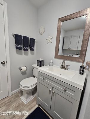 Bathroom, Interior, Wood Texture Flooring