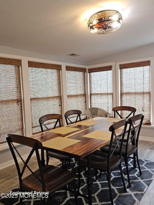 Dining room, Interior, Wood Texture Flooring