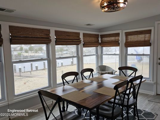 Dining room, Interior, Wood Texture Flooring