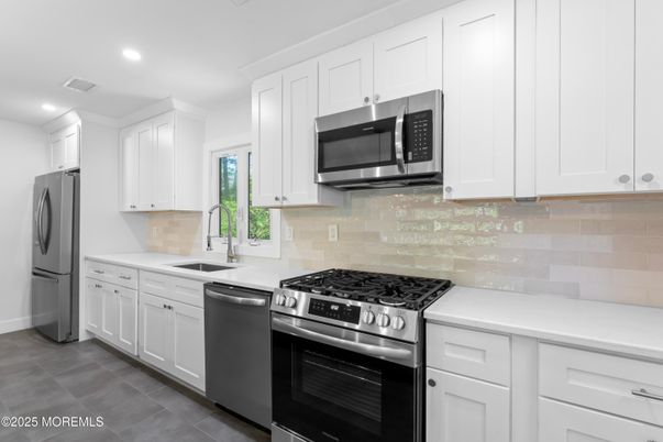 Interior, Kitchen, Recessed Lighting, Stainless Steel Appliances
