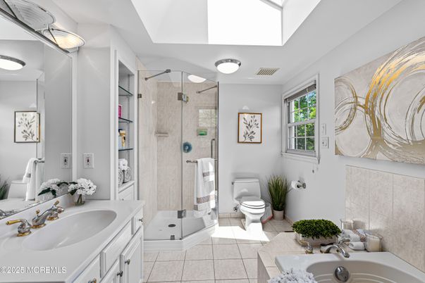 Bathroom, Dual Sink Vanities, Glass Shower, Interior