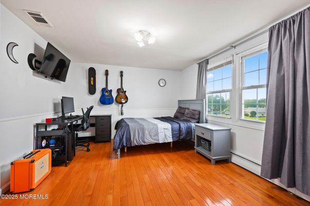 Bedroom, Home Office, Interior, Wood Texture Flooring