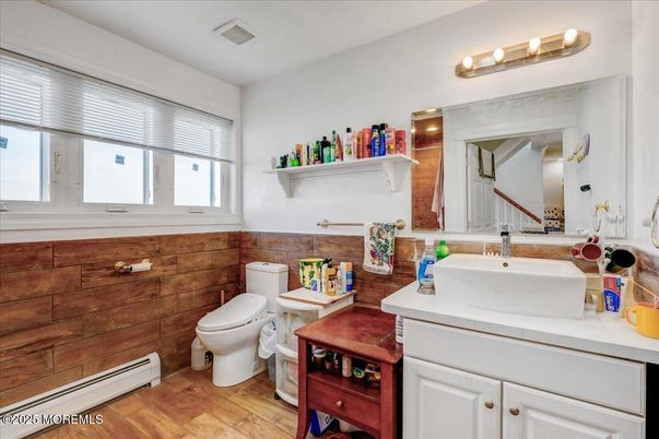 Bathroom, Interior, Wood Texture Flooring