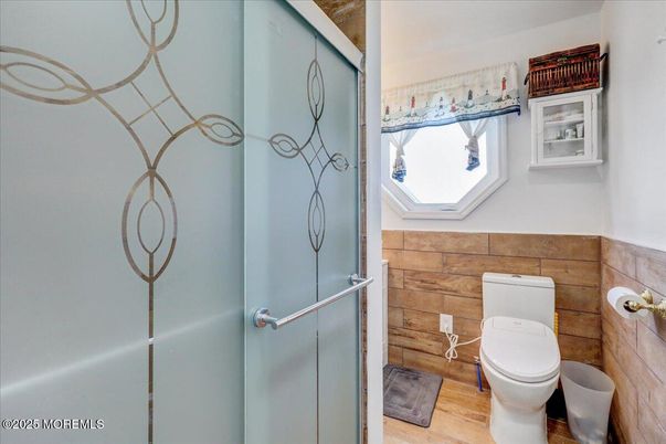 Bathroom, Interior, Wood Texture Flooring, Wooden Walls