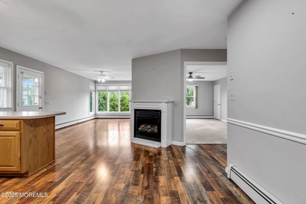 Empty room, Fireplace, Interior, Wood Texture Flooring