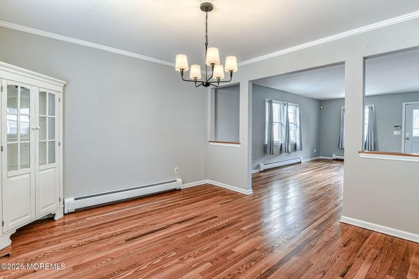 Chandelier, Empty room, Interior, Wood Texture Flooring