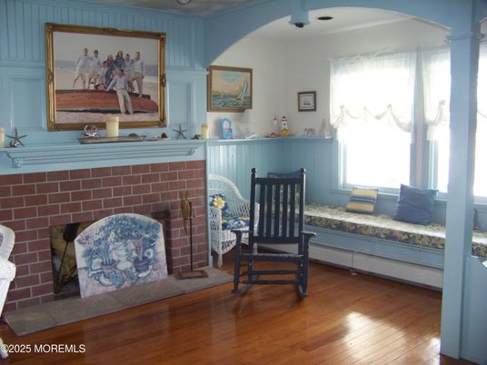 Fireplace, Interior, Wood Texture Flooring