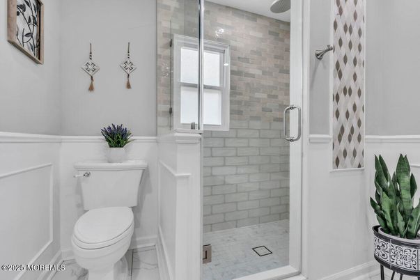 Bathroom, Glass Shower, Interior, Marble