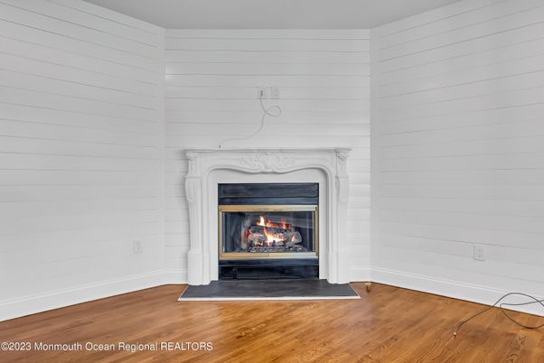 Empty room, Fireplace, Interior, Wood Texture Flooring
