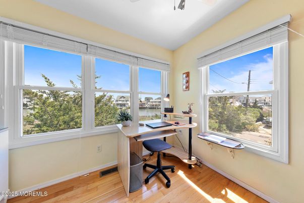 Home Office, Interior, Water, Wood Texture Flooring