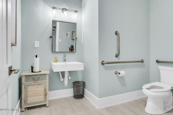 Bathroom, Interior, Wood Texture Flooring