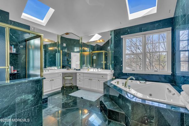 Bathroom, Dual Sink Vanities, Glass Shower, Interior