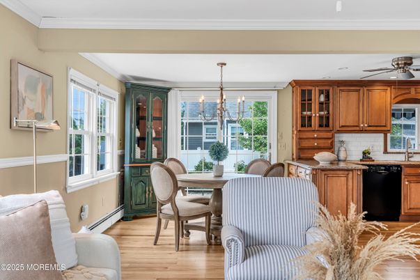 Chandelier, Dining room, Interior, Kitchen, Wood Texture Flooring