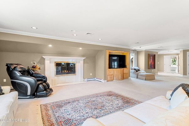 Fireplace, Interior, Living room, Recessed Lighting