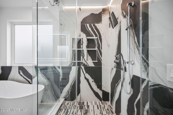 Bathroom, Free Standing Baths, Glass Shower, Interior