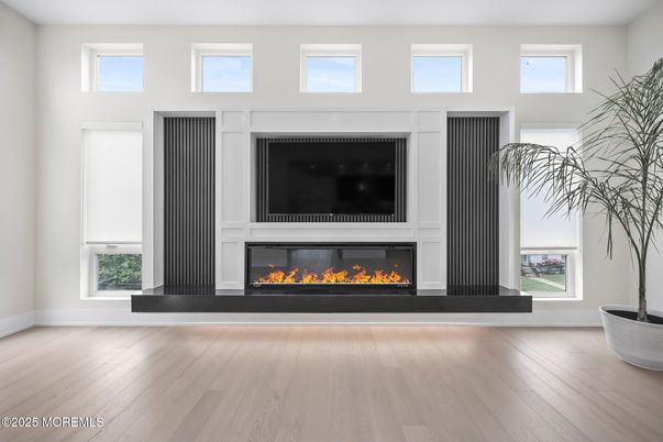 Fireplace, Interior, Wood Texture Flooring