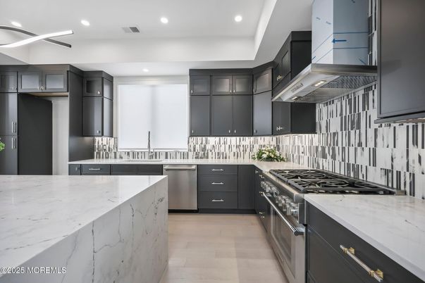Interior, Kitchen, Recessed Lighting, Stainless Steel Appliances