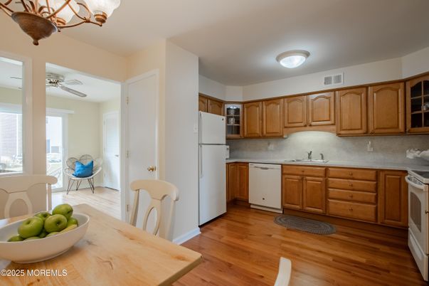 Interior, Kitchen, Wood Texture Flooring