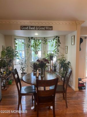Dining room, Interior, Wood Texture Flooring