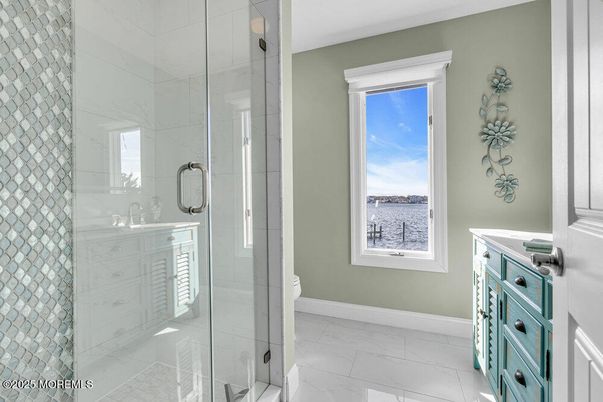 Bathroom, Glass Shower, Interior, Marble, Water
