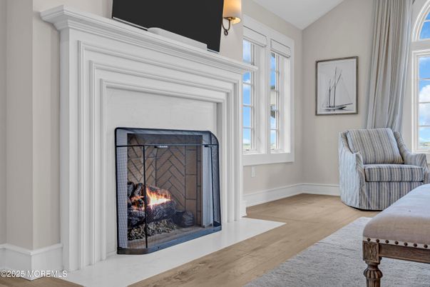 Fireplace, Interior, Wood Texture Flooring