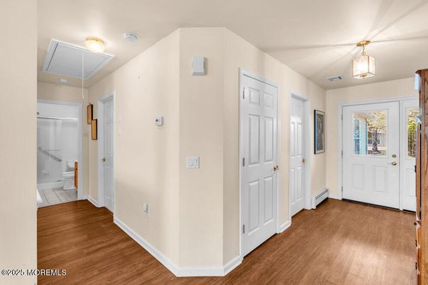 Bathroom, Interior, Wood Texture Flooring