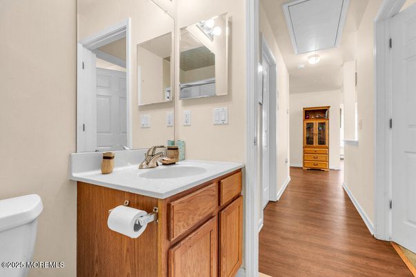 Bathroom, Interior, Wood Texture Flooring