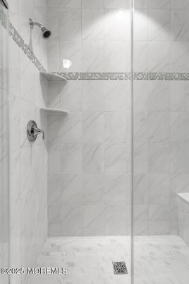 Bathroom, Glass Shower, Interior, Marble Walls