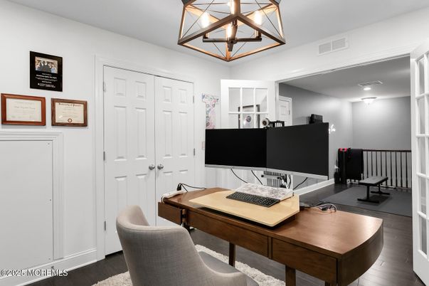 Home Office, Interior, Wood Texture Flooring