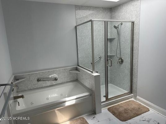 Bathroom, Glass Shower, Interior, Marble