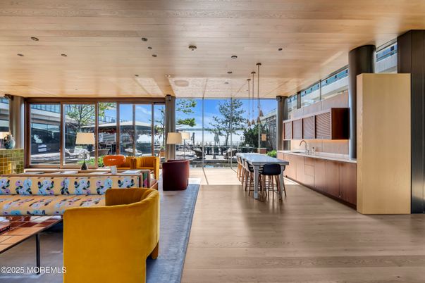 Dining room, Interior, Living room, Recessed Lighting, Wooden Ceilings, Wood Texture Flooring
