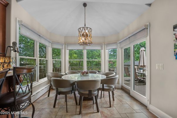Chandelier, Dining room, Interior, Pendant Lights, Sun Room