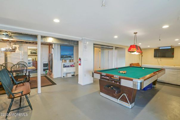 Billiard Table, Game Room, Interior, Pendant Lights, Recessed Lighting