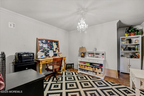 Chandelier, Home Office, Interior