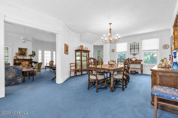 Chandelier, Dining room, Interior