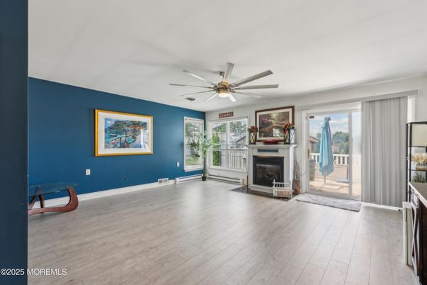 Empty room, Fireplace, Interior, Wood Texture Flooring