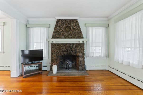 Fireplace, Interior, Wood Texture Flooring