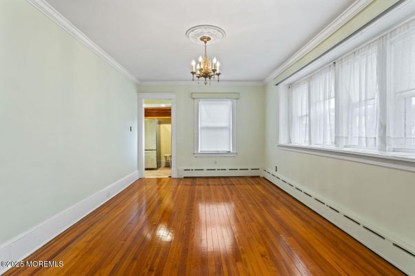 Chandelier, Empty room, Interior, Wood Texture Flooring