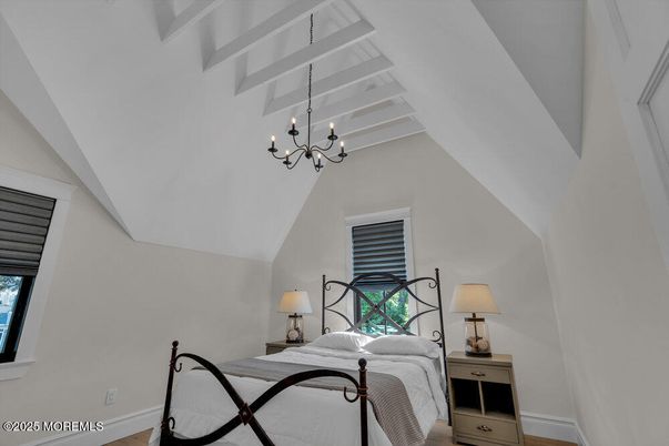 Bedroom, Chandelier, Interior