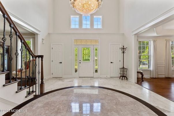Chandelier, Interior, Marble, Wood Texture Flooring