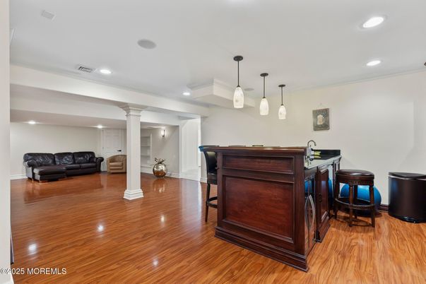 Interior, Pendant Lights, Piano, Recessed Lighting, Wood Texture Flooring