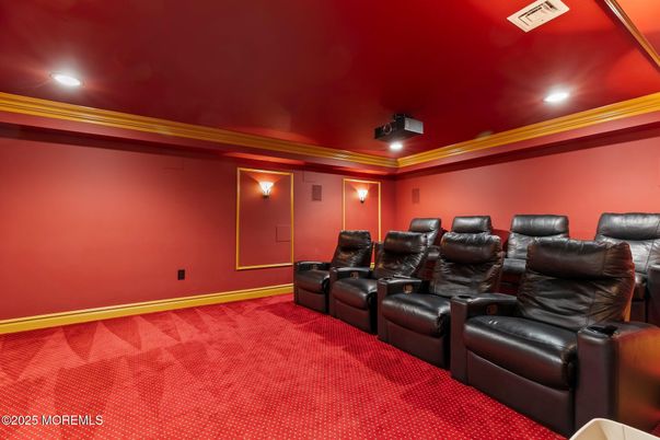 Home Theatre Room, Interior, Projection Screen, Recessed Lighting, Theatre Room