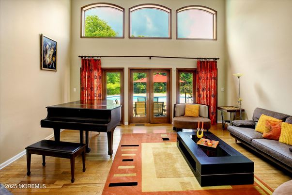 Interior, Living room, Piano, Wood Texture Flooring