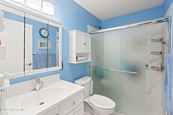 Bathroom, Glass Shower, Interior, Marble Walls