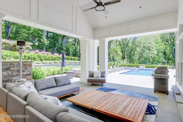 Exterior, Interior, Living room, Pool