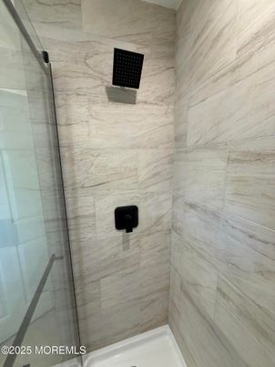 Bathroom, Glass Shower, Interior, Marble Walls