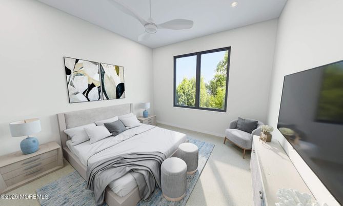 Bedroom, Interior, Recessed Lighting