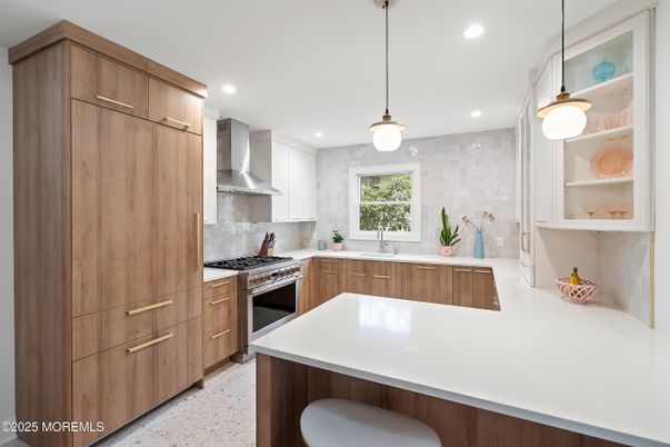 Interior, Kitchen, Pendant Lights, Recessed Lighting, Stainless Steel Appliances