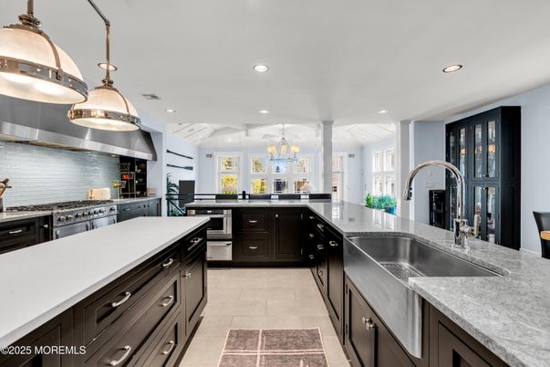 Interior, Kitchen, Pendant Lights, Recessed Lighting, Stainless Steel Appliances